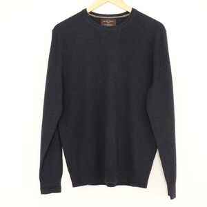 Black Brown 1826 100% cashmere men sweater dark blue Italy size M